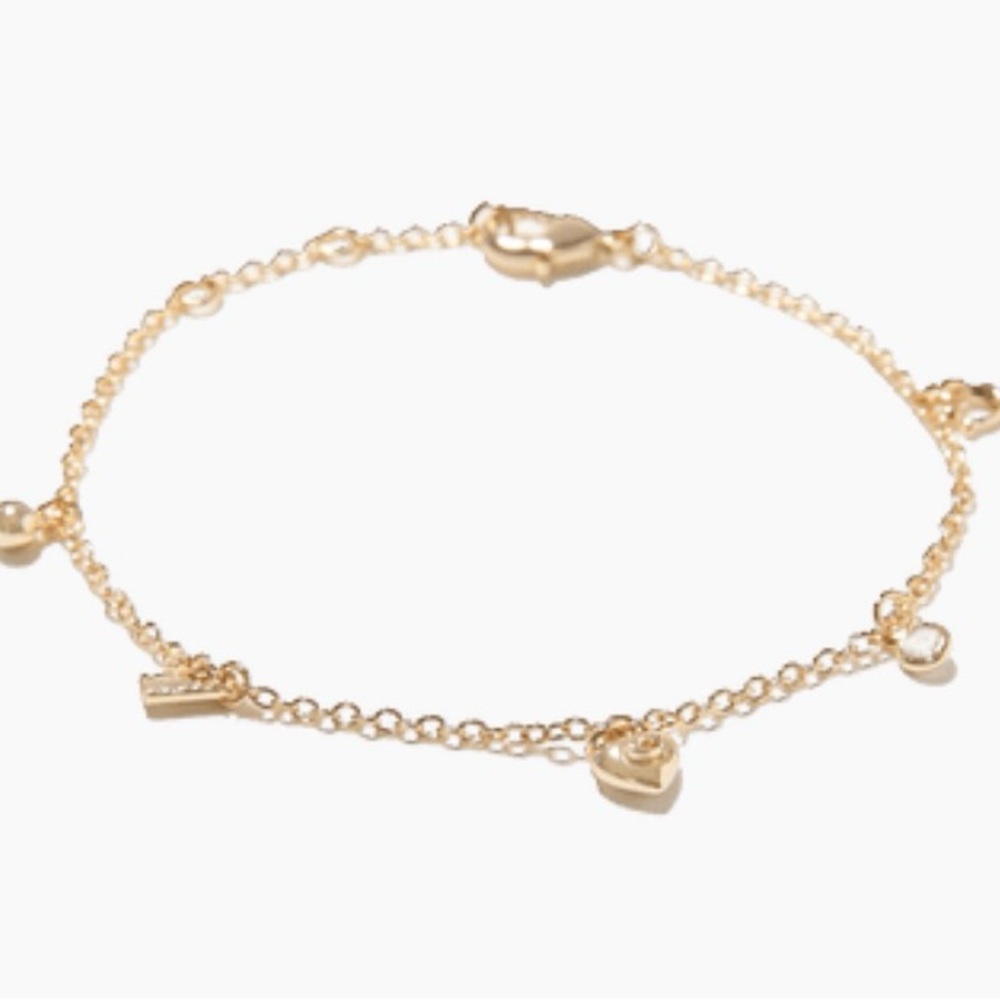 NWT Coach Gold Charm Bracelet